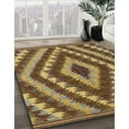 thumbnail image 3 of Ahgly Company Machine Washable Indoor Rectangle Contemporary Saddle Brown Area Rugs, 2' x 3', 3 of 7