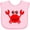 AD-Pink, variant on Inktastic Cute Red Crab Boys or Girls Baby Bib