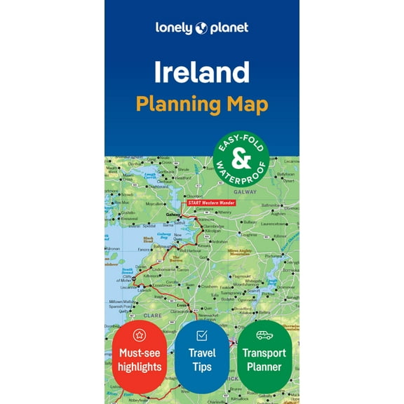 Map Lonely Planet Ireland Planning Map, (Paperback)