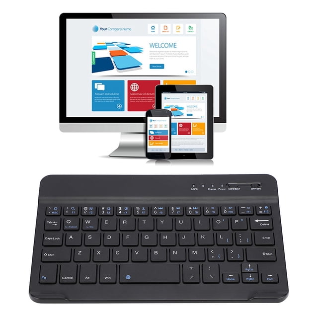Wireless Keyboard,Slim Light Wireless Bluetooth Mini Keyboard Bluetooth Keyboard Best in its Class