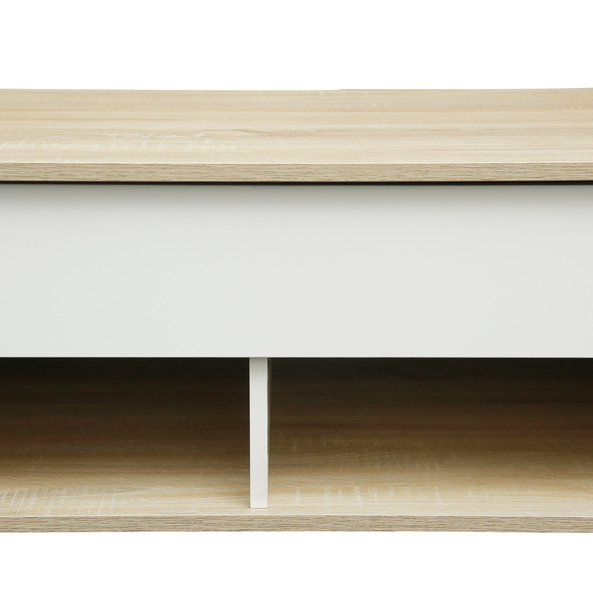 Resenkos Lift Top Coffee Table w/Hidden Storage Compartment & 2 Open Shelves for Living Room Office,Oak Color Resenkos Lift Top Coffee Table w/Hidden Storage Compartment & 2 Open Shelves for Living Room Office,Oak Color