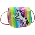 thumbnail image 6 of YOUI-GIFTS Little Girls Colorful Unicorn Crossbody Purse Cute Cartoon Shoulder Handbag for Toddlers Kids, 6 of 7