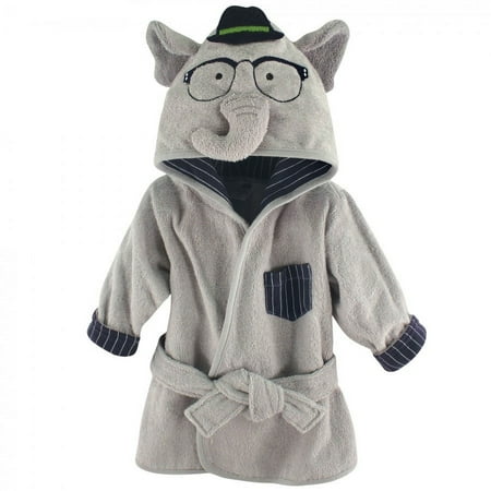 UPC: 0660168570885 | Hudson Baby Infant Boy Cotton Animal Bathrobe Smart Elephant 0-9 Months