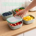 thumbnail image 3 of Koomade 4 Pack Plastic Food Storage Container Stackable Kitchen Bowls Lunch Boxes, 3 of 8