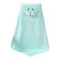 thumbnail image 2 of Denhf Hooded Baby Towels, Premium Ultra Soft Coral Fleece Baby Bath Towels, Absorbent and Hypoallergenic Toddler Towels for Boys and Girls, Cute Kids Bath Towels, Newborn Gifts, 31.5", Green, 2 of 6