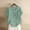 Green, variant on Womens Casual Loose Button Linen Plus Size Daily Boho Tanic T-Shirt Blouse Tops Blue