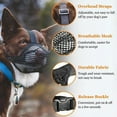 thumbnail image 4 of Pet Dog Muzzles Adjustable Breathable Dog Mouth Cover Anti Bark Bite Mesh Dogs Mouth Muzzle Mask For Dogs Long Mouth Doggy Use, 4 of 8
