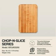 John Boos Chop-N-Slice Wood Cutting Board with Finger Grips, Maple