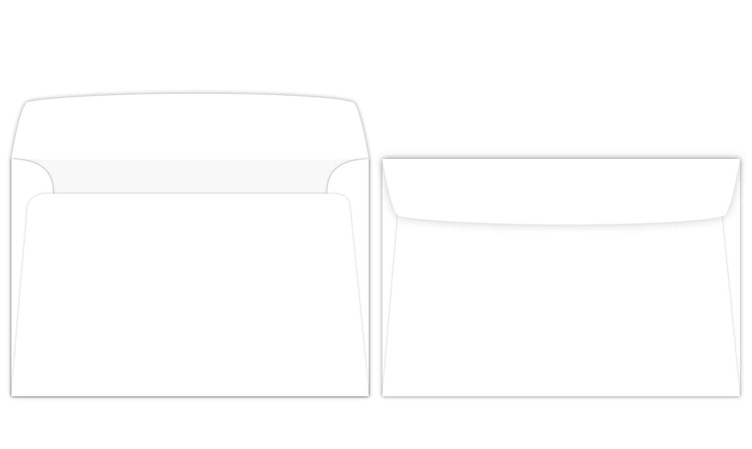 White 6x9 Inches Booklet Envelopes, Thick 28/70 Lb Bulk Value Pack of