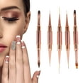 thumbnail image 4 of Unique Bargains 1 Set Double-Ended Nail Art Brushes Kit for Nail Design Gold Tone, 4 of 6