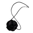 thumbnail image 1 of <p>Rose Shape Choker, Black Small Decorative Decor Rose Choker Portable  For Female For Daily Life</p>, 1 of 7