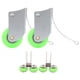 thumbnail image 3 of Rueda de polea poleas para puertas de riel nailon resistente para puerta de acero plástico gabinete de pared de oficina puerta de armario de polea convexa ANGGREK Otros, 3 of 8