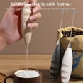 thumbnail image 4 of Milk Frother Rechargeable Handheld Electric Whisk, Battery Operated Coffee Whisk with 2 Stainless Steel Mixing Heads for Eggs, Cream, Latte & Baking Mixer Use, 4 of 8