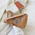 thumbnail image 3 of Bolso de hombro para mujer y niña Hugo bolso informal PU para fiesta monedero de paja, 3 of 8