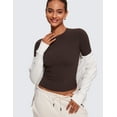 thumbnail image 5 of CRZ YOGA Softembrace Long Sleeve Shirts for Women Casual Tops Soft Basic T-Shirts, 5 of 7