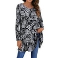 thumbnail image 4 of Fantaslook Womens Plus Size Tops Casual Long Sleeve Shirts Dressy Tunic Tops Fall Loose Blouses, 4 of 7