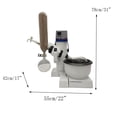 thumbnail image 2 of INTBUYING RE-2000A 2L Auto Lifting Rotary Evaporator Speed 20-200RPM for Distillation, 2 of 9