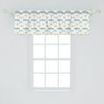 thumbnail image 2 of Ambesonne Dragonfly Window Valance, Regular Lines Insects, 54" X 18", Orange Blue, 2 of 3