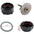 thumbnail image 2 of Limei Blender Blade for Oster Osterizer with Rubber Seal Gasket & 4902 Blender Jar Bottom & 6 Point Fusion Blade 4980 Replacement Parts, 2 of 7