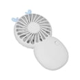 thumbnail image 1 of Mini Fan, 3 Speed Handheld White Portable Cartoon Mini Pocket Fan  For Summer For Students, 1 of 8