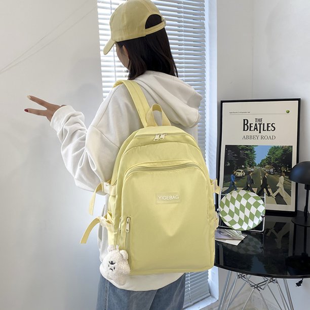 Mochila escolar Mochila informal para estudiantes Mochila de lona para Bolsa de hombro para adolescentes Likrtyny Para Estrenar
