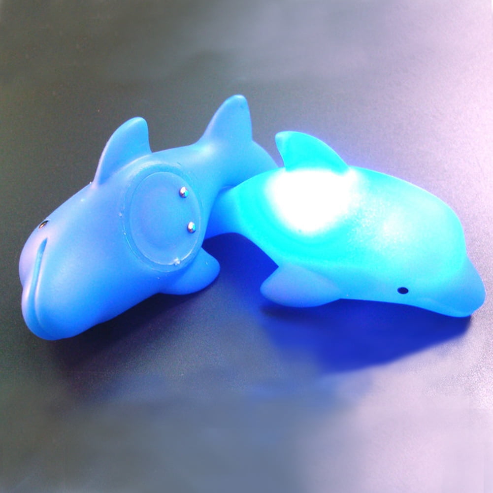 Color Changing Waterproof  LED Flashing Dolphin Toy Gift Beam Light Lamp For Kid 