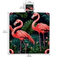 thumbnail image 2 of Flamingo Canvas Beach Blanket Picnic Mat - Outdoor Oversized Sandproof Mat for Camping, Travel, and Beach Trips - Foldable and Portable - Large Size with Quick Dry Material, 2 of 6
