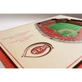 thumbnail image 4 of IDNA Cincinnati Reds 17'' x 13'' 5-Layer 3D StadiumViews Wall Art, 4 of 5