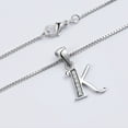 thumbnail image 6 of Juwaliy Women Letter Necklace K Pendant,925 Sterling Silver Initial Charm Iced Out Monogram Personalized Alphabet Name Jewelry Gift for Mother Wife Daughter, 6 of 9