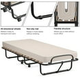 thumbnail image 5 of Giantex Twin Size Contemporary Steel Folding Bed, Beige, 5 of 8