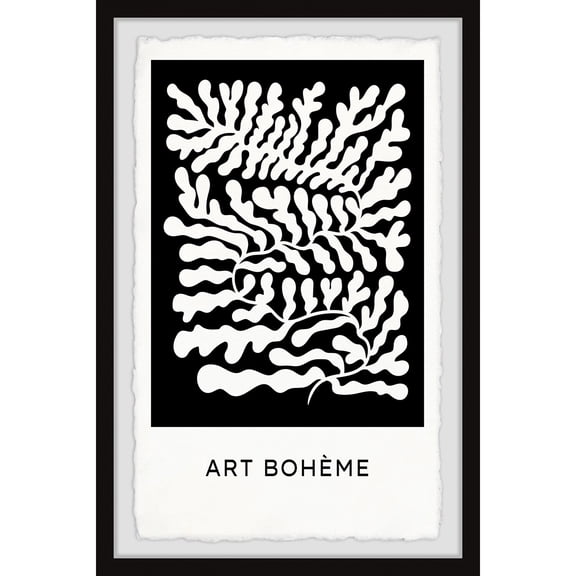 Marmont Hill Fern Collage Framed Painting Print