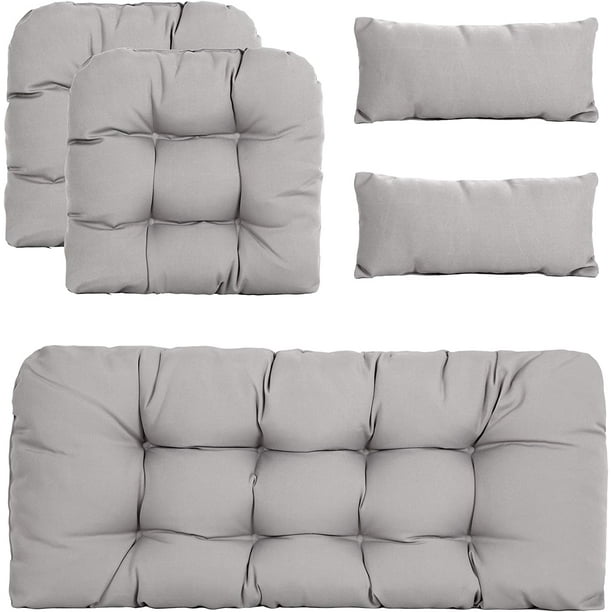 LUNX Outdoor Cushions Loveseat All Weather Chair Cushions Bench