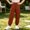 Brown, variant on Dpytoraw Kids Cargo Pants Solid Color Elastic Waist Jogger Trousers with Pockets Green Size 3-4 Years