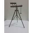 thumbnail image 3 of Vintage Solid Brass Nautical Tripod Port Marine Navy Double Barrel Telescope, 3 of 3