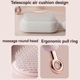 thumbnail image 4 of Cepillo desenredante con tecnología de amortiguación de aire, peine masajeador antiestático para el cuero cabelludo, para cabello húmedo, seco, rizado y liso, color rosa., 4 of 5