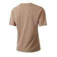 thumbnail image 4 of Mens Waffleknit T Shirts with Pocket Short Sleeve Crewneck Tees Tops Business Casual Solid Color Pullover Slim Basic Loungewear Work Tshirts Shirt, 4 of 7