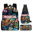 thumbnail image 3 of ROBLOX Mochila De temporada escolar, bolso de hombro de dibujos animados, mundo Virtual, estudiantes de escuela primaria y secundaria, 3 of 4