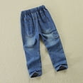 thumbnail image 6 of Gubotare Toddler Boy Jeans Infant Boy Denim Pants Elastic High Waist Jeans Leggings 5T 6T (Blue,5-6 Years), 6 of 7