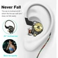 thumbnail image 4 of FLORA- Wired Gaming Earbuds, Ak3File In Ear Monitors, Deep Bass Sound Wired Earbuds, 4 of 6