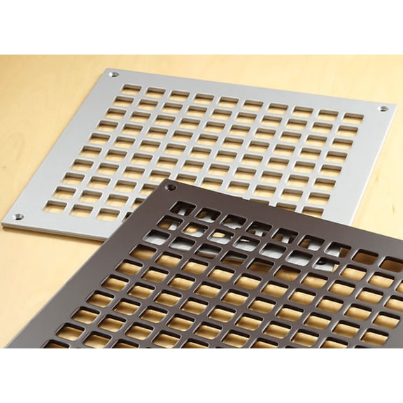 Reggio Registers G1212-Snh Grid 10" X 10" Steel Floor Grille - Silver