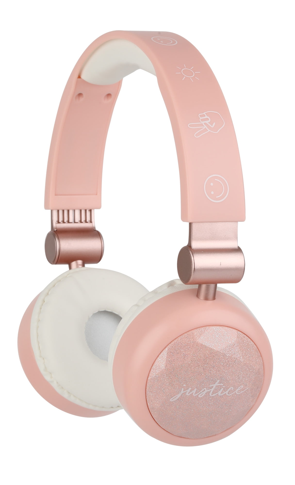 melodramatiske Katedral Datter Justice Bluetooth Over-Ear Headphones, Light Pink, JUSHP01-LPNK -  Walmart.com