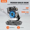 thumbnail image 2 of VEVOR Power Walk-Behind Cement Trowel 24” 6HP Gas-Powered with Float Pan Blade, 2 of 9