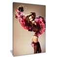 thumbnail image 2 of Design Art - Nude Woman with Pink Flowers, 2 of 3