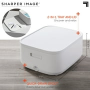 Sharper Image SpaHaven Heated Foot Bath Massager, LED Display, Soothe & Rejuvenate, White