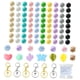 thumbnail image 4 of Cuentas de silicona como juego de llaveros, cuentas de goma de colores, cuentas con llavero para manualidades, pulseras y bisutería., 4 of 9