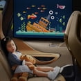 thumbnail image 2 of Magnetic Adsorption Cartoon Car Side Window Sun Shade Auto Sunshade Protector Curtain Block Harmful UV Rays Sun Glare Strong Sunlight Heat for Baby Kids Child Pets (Deep Sea Adventure), 2 of 8