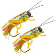 thumbnail image 1 of Pesca Con Cebo Duro 2 Uds. Señuelos Saltamontes Aparejos Anzuelo Afilado, 1 of 9