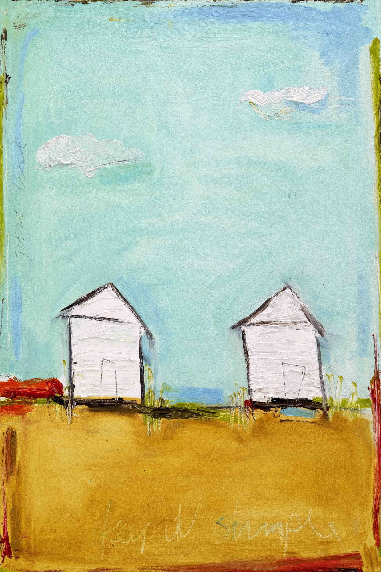 Marmont Hill "Keep It Simple" by Tori Campisi Painting Print on Canvas