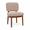 Khaki/Velvet, variant on ClinQ Dining Chairs Set of 2, Boucle Upholstered Seat with Wood Legs and Curved Back, Modern Accent Seating for Kitchen, Dining Room, Beige