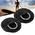 thumbnail image 4 of PVC D Patch, Reusable Durable Deck Accessories D-Ring Patch 2pcs  For Roof Racks Trailers Ground Sheets For PVC Inflatable Boat Kayak Canoe Yellow,Blue,Red,Emerald, 4 of 8